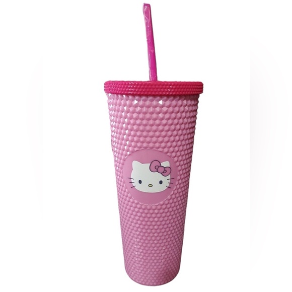 Hello Kitty pink studded tumbler cup New with tags - Picture 5 of 6